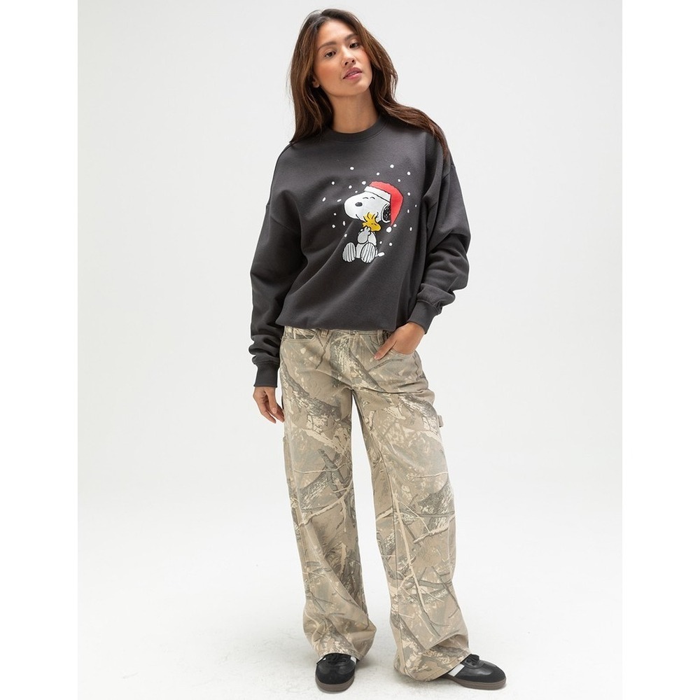 RSQ x Peanuts Woodstock Sweater Adult Sz XS Gray Woodstock Crew Neck LS - Picture 5 of 10